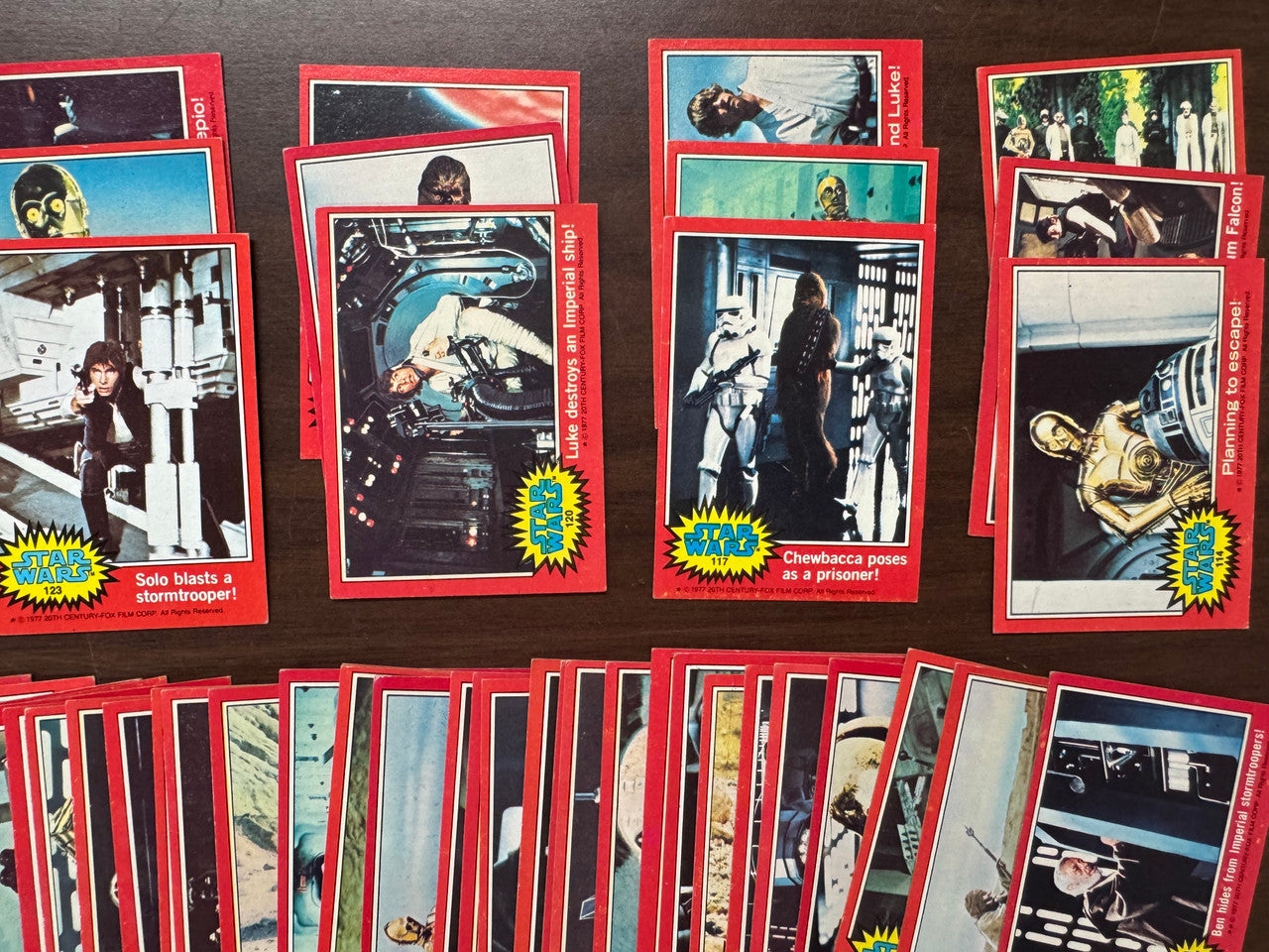 1977 Topps Star Wars Series 2 Partial Card Set 62/66 VG-EX