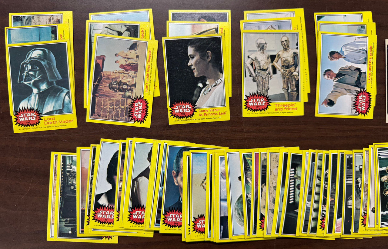1977 Topps Star Wars Series 3 Complete Card Set 66/66 W/ Stickers VG-EX