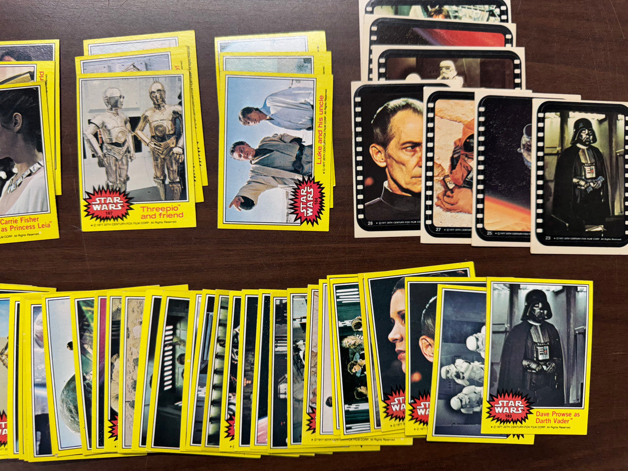 1977 Topps Star Wars Series 3 Complete Card Set 66/66 W/ Stickers VG-EX
