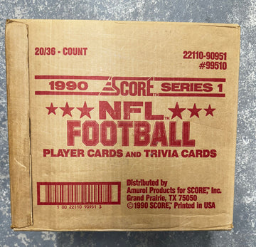 1990 Score Football Series 1 Case Factory Sealed