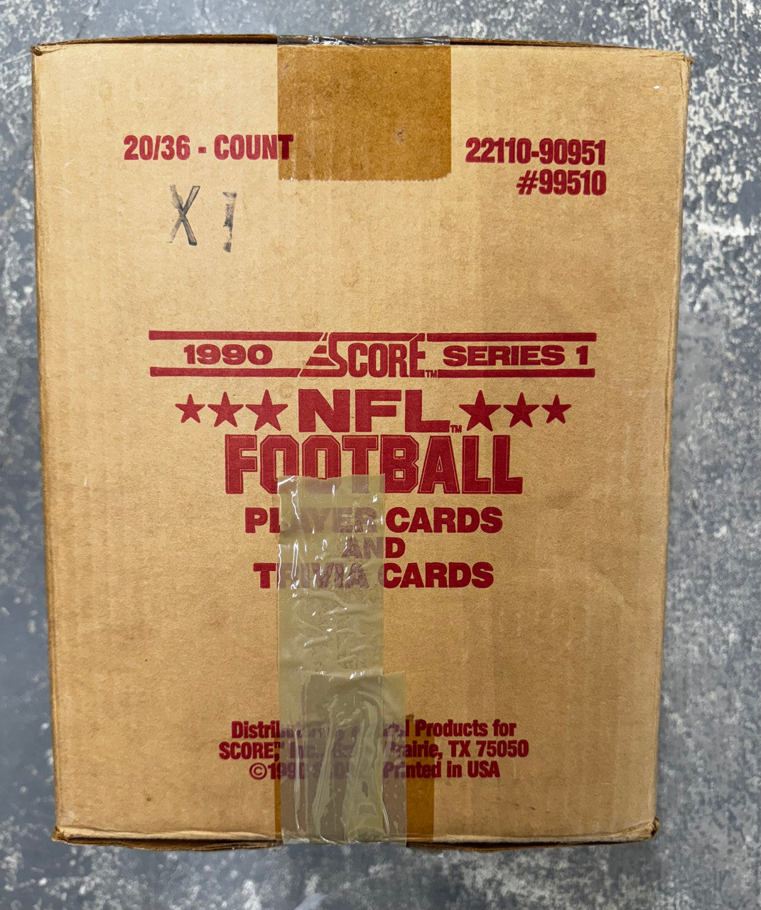 1990 Score Football Series 1 Case Factory Sealed