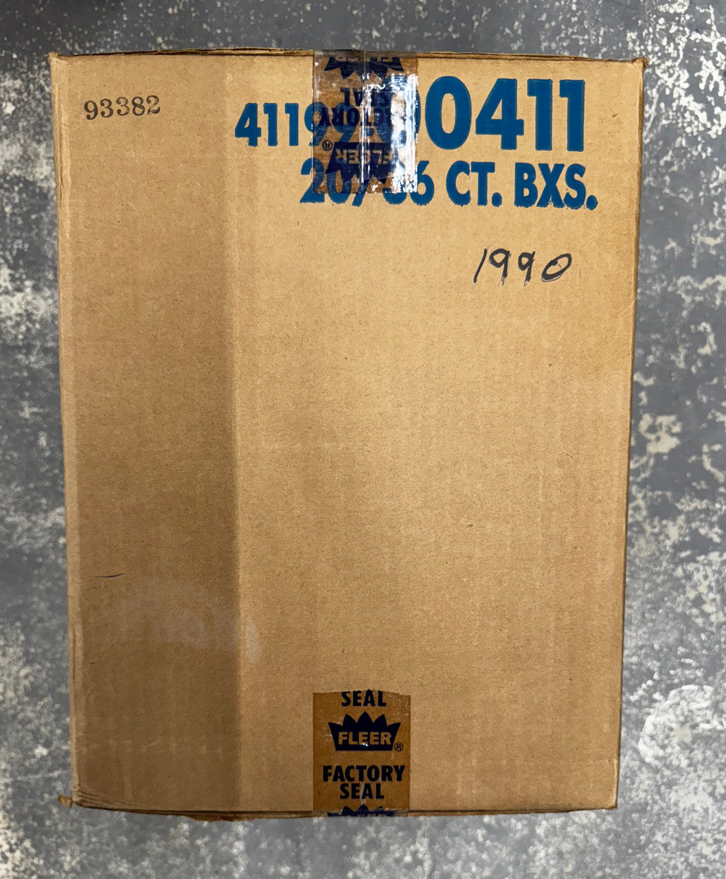 1990 Fleer Baseball Wax Case Factory Sealed