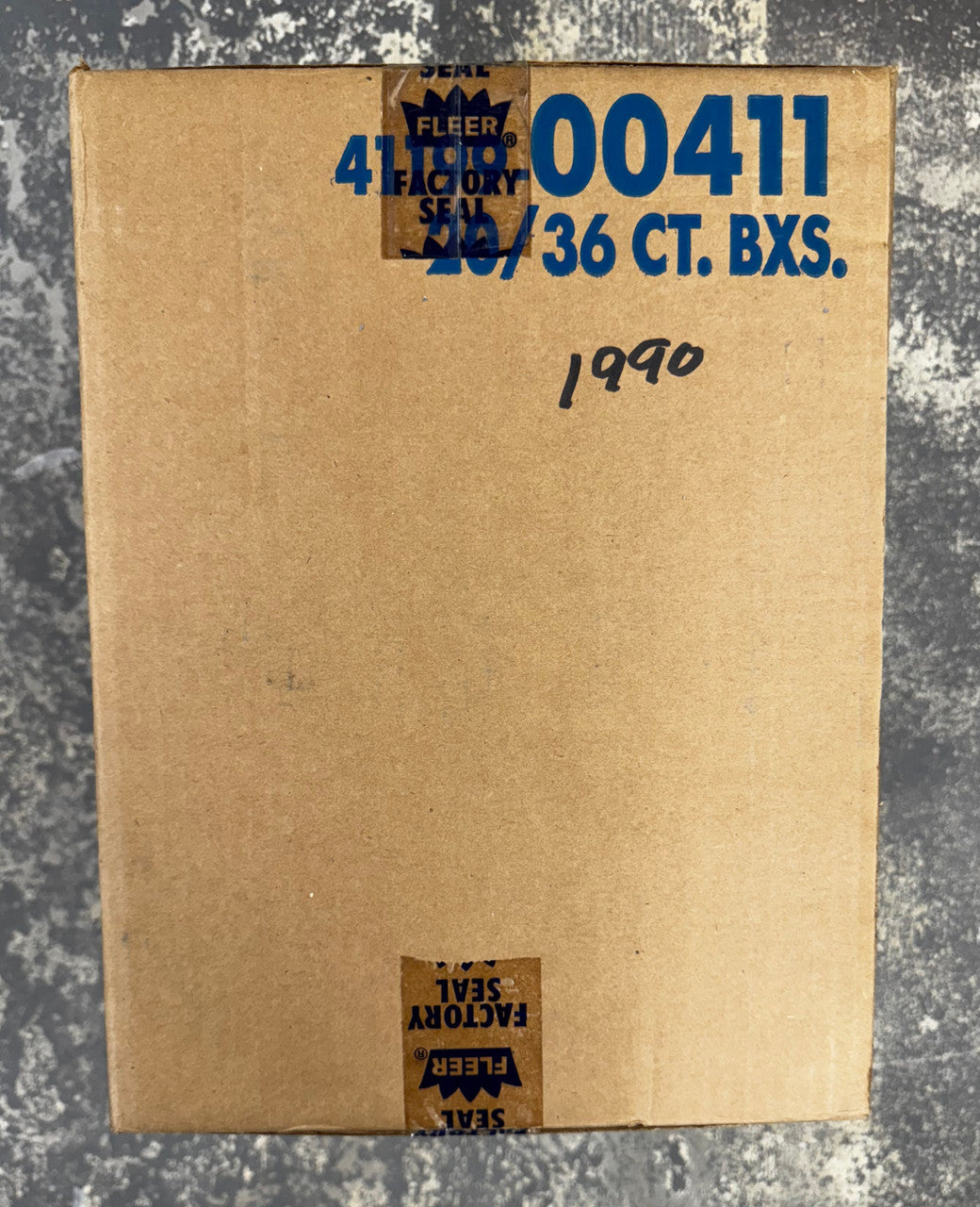 1990 Fleer Baseball Wax Case Factory Sealed