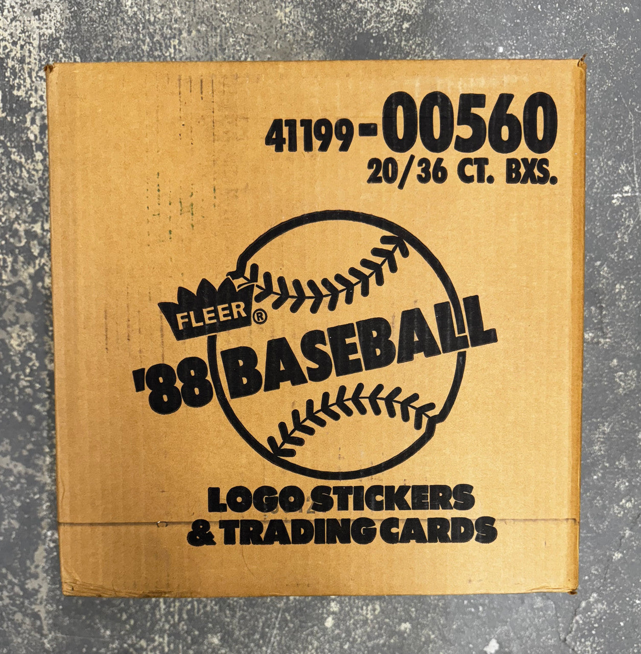 1988 Fleer Baseball Wax Case Factory Sealed