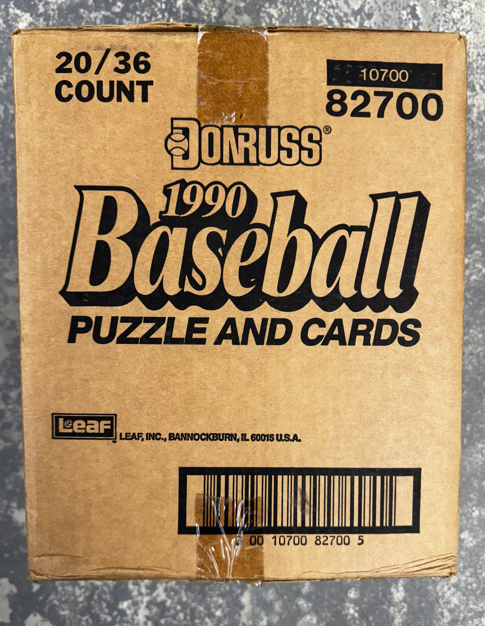 1990 Donruss Baseball Wax Case Factory Sealed