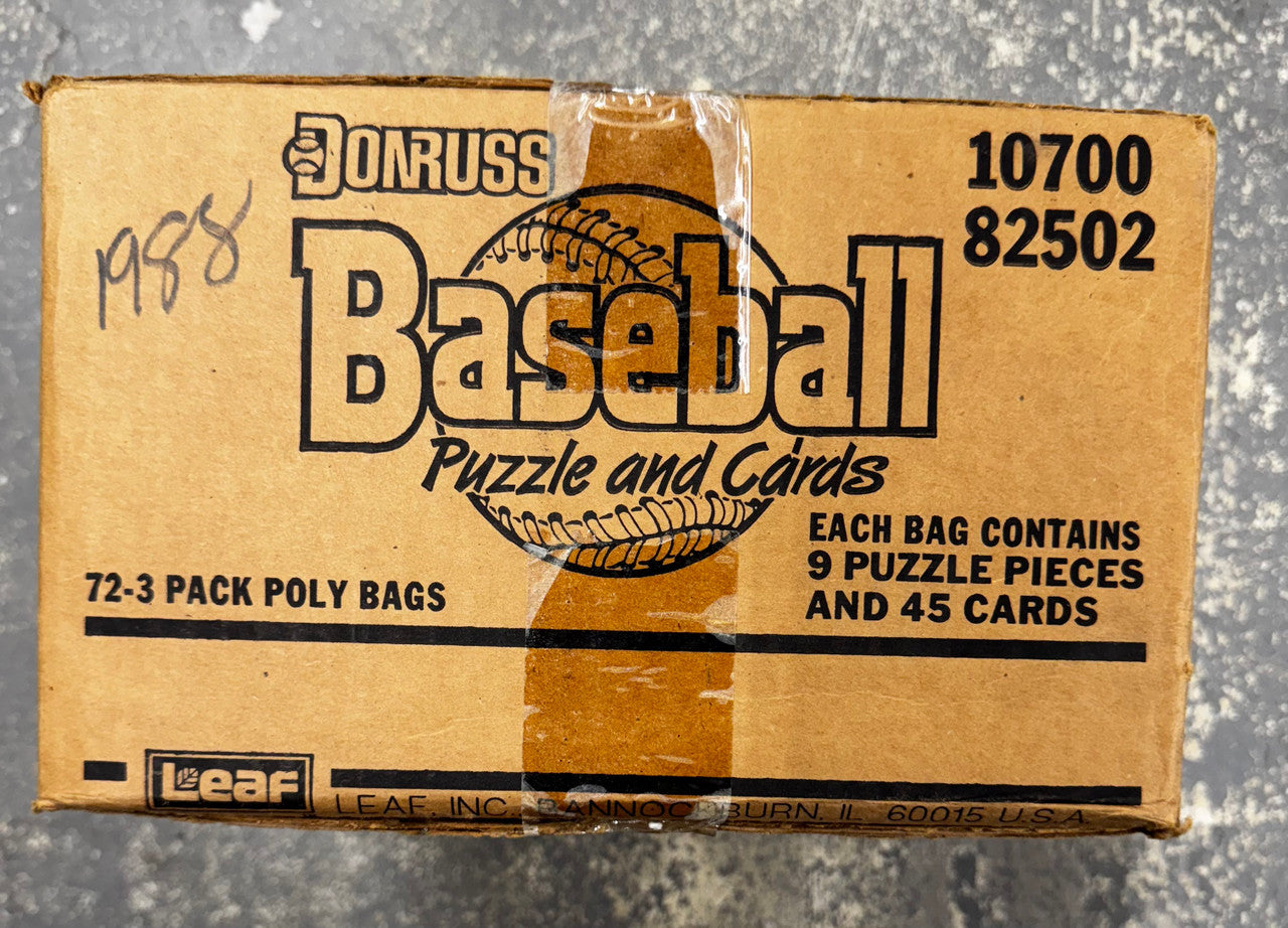 1988 Donruss Baseball Rack Pack Case Factory Sealed