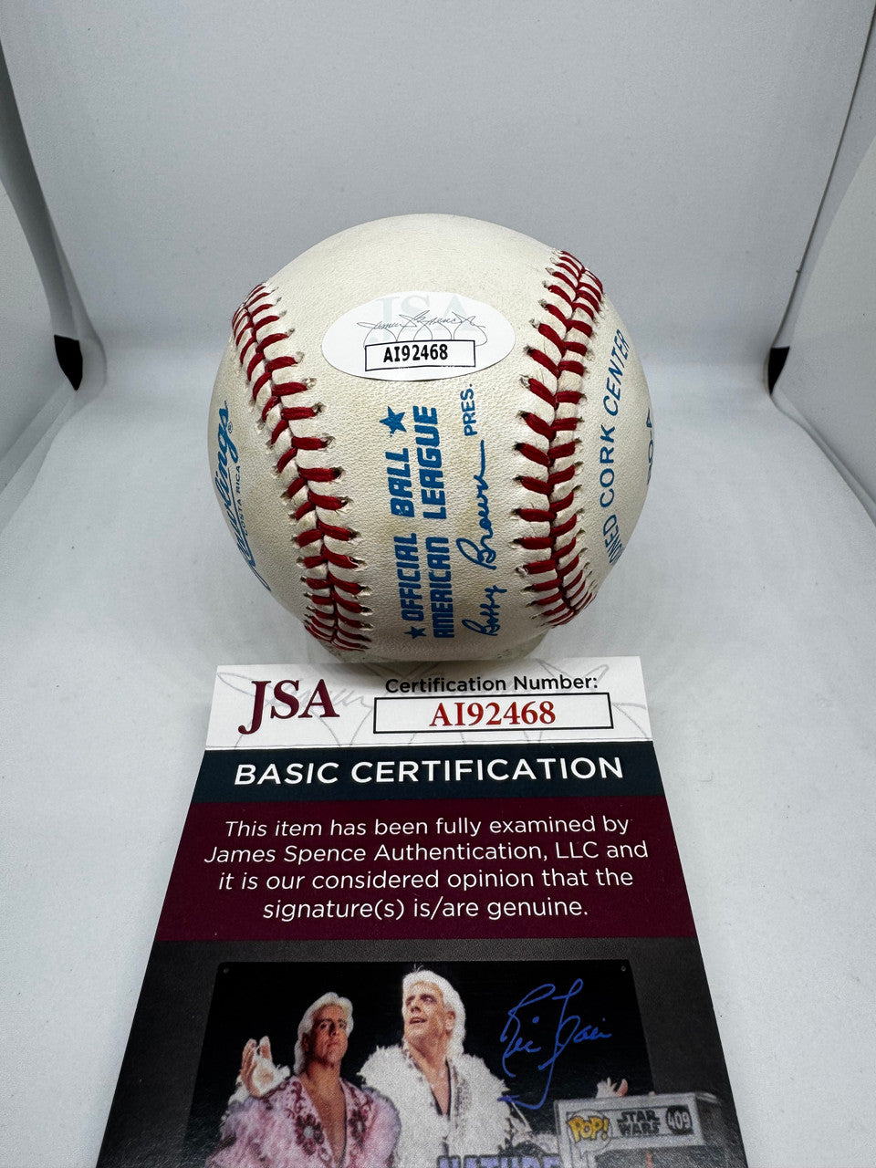 Reggie Jackson Signed Autographed Rawlings OAL Baseball JSA *468