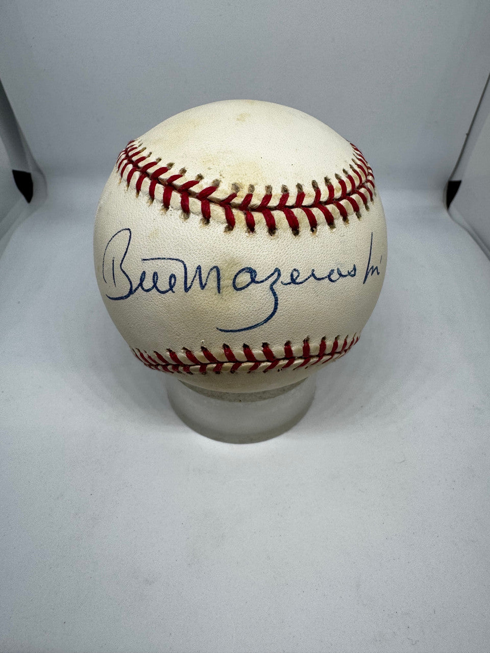 Bill Mazeroski Signed Autographed Rawlings ONL Baseball JSA