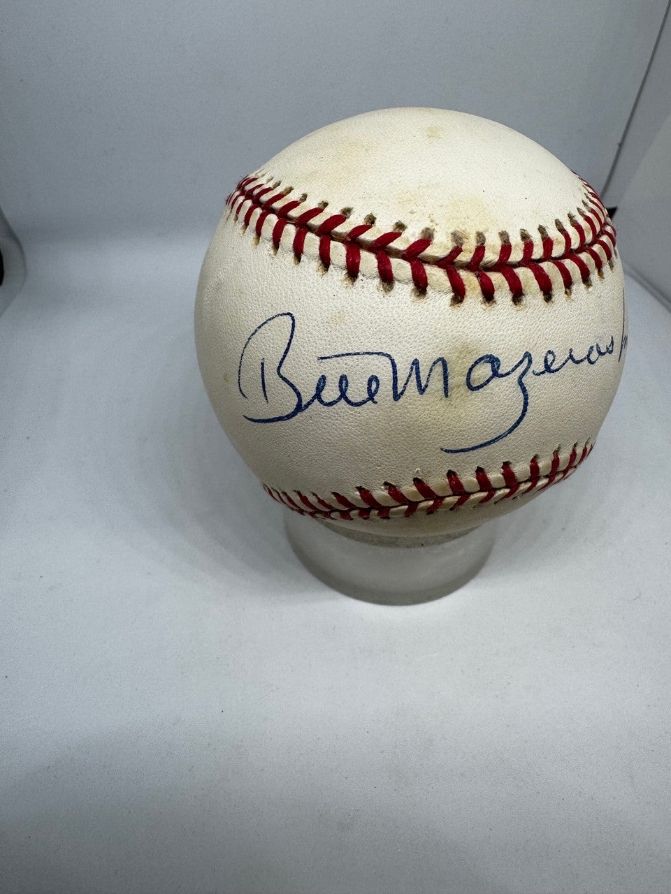 Bill Mazeroski Signed Autographed Rawlings ONL Baseball JSA