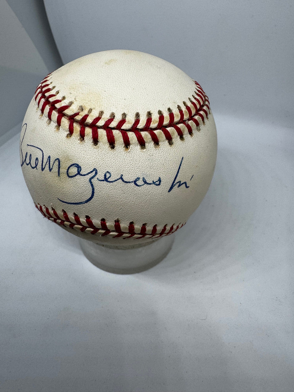 Bill Mazeroski Signed Autographed Rawlings ONL Baseball JSA