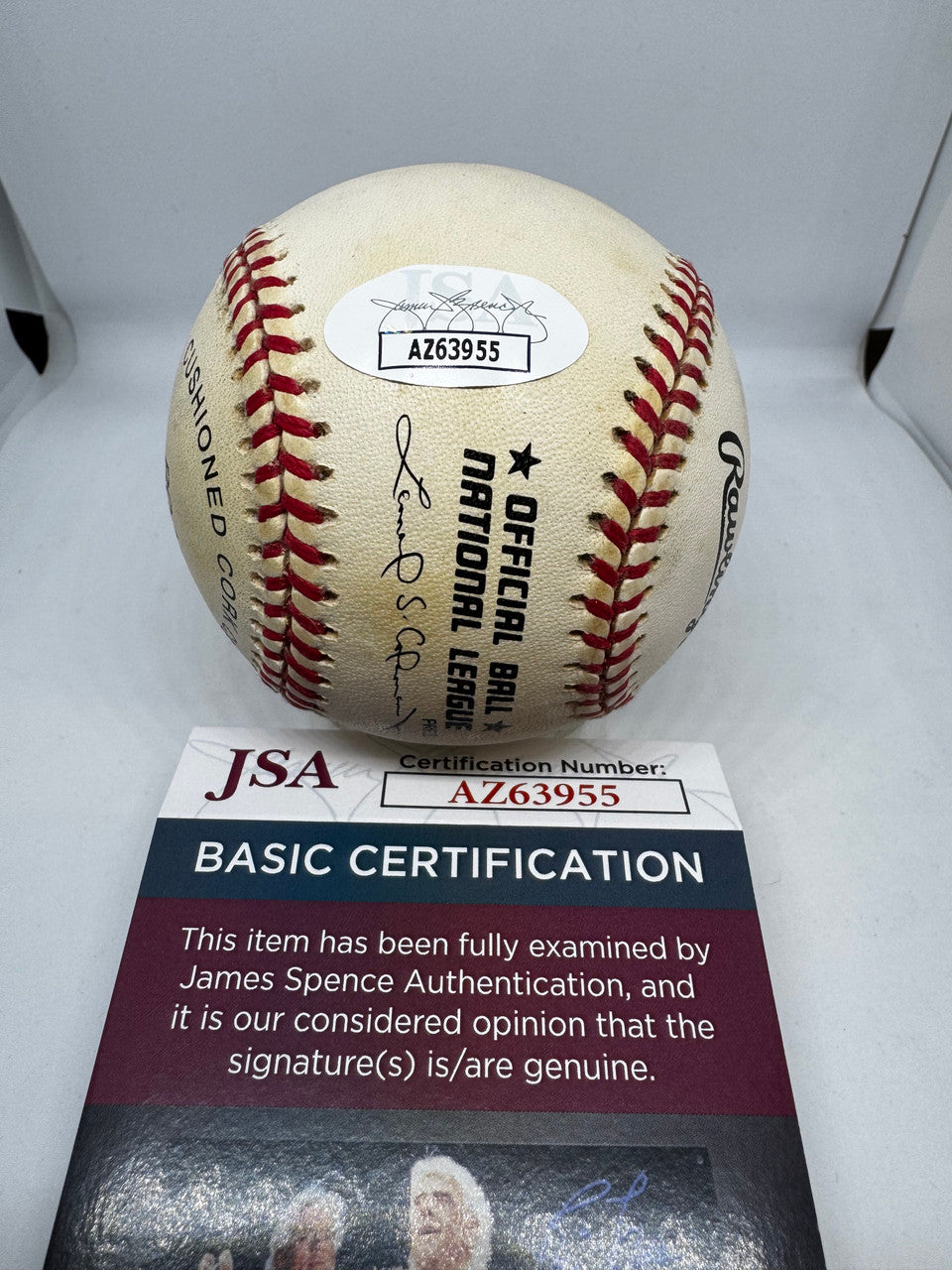 Bill Mazeroski Signed Autographed Rawlings ONL Baseball JSA