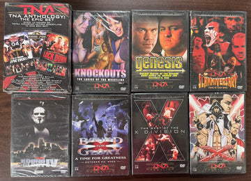 TNA Wrestling Sealed DVD Lot Anthology Bound for Glory Genesis Slammiversary
