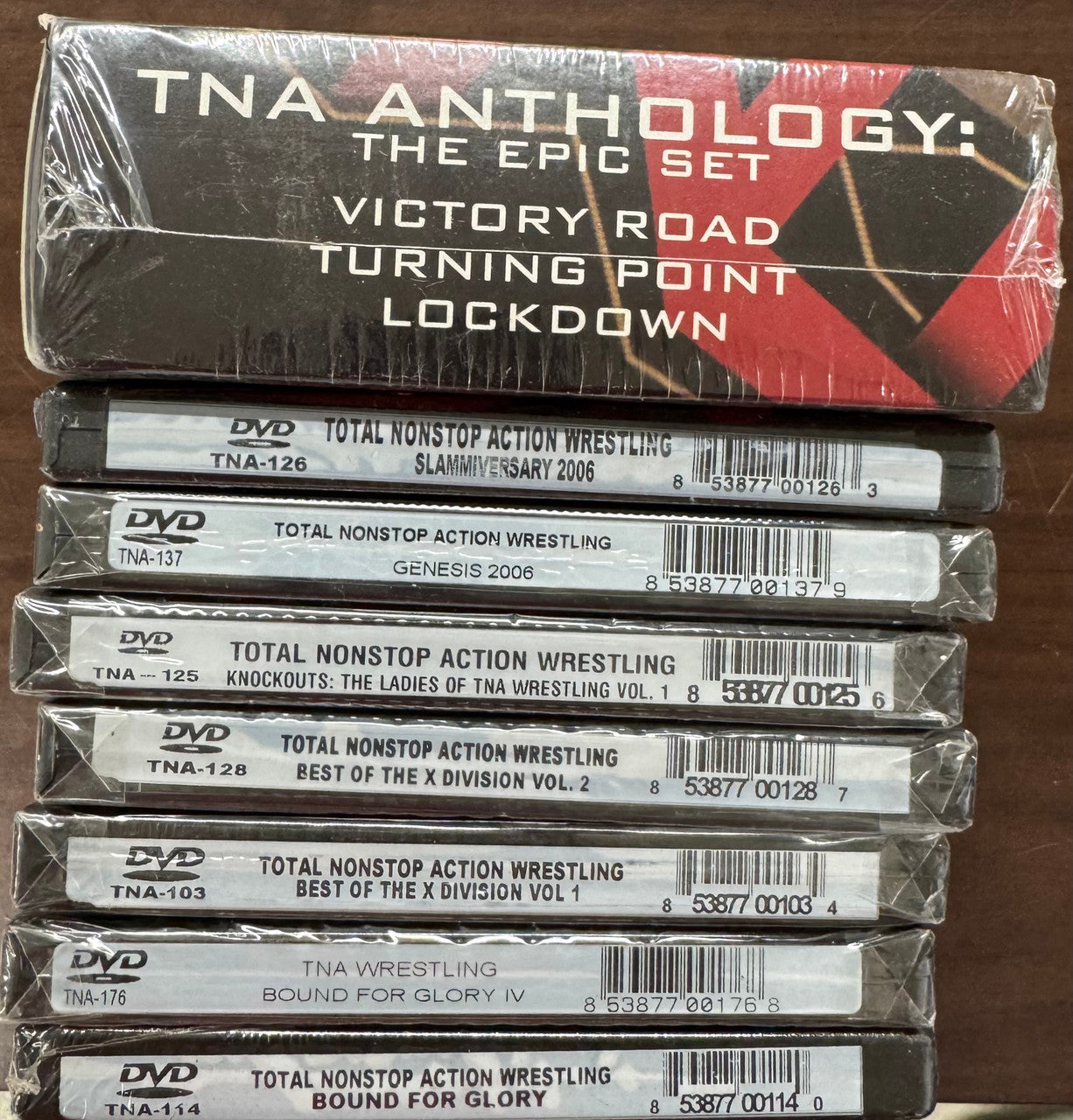 TNA Wrestling Sealed DVD Lot Anthology Bound for Glory Genesis Slammiversary