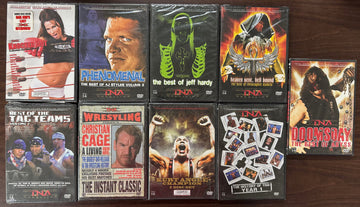 TNA Wrestling Sealed DVD Lot Jeff Hardy Kurt Angle AJ Styles
