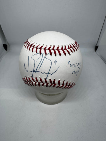 Nick Castellanos Signed Autographed Inscribed Rawlings OML Baseball JSA