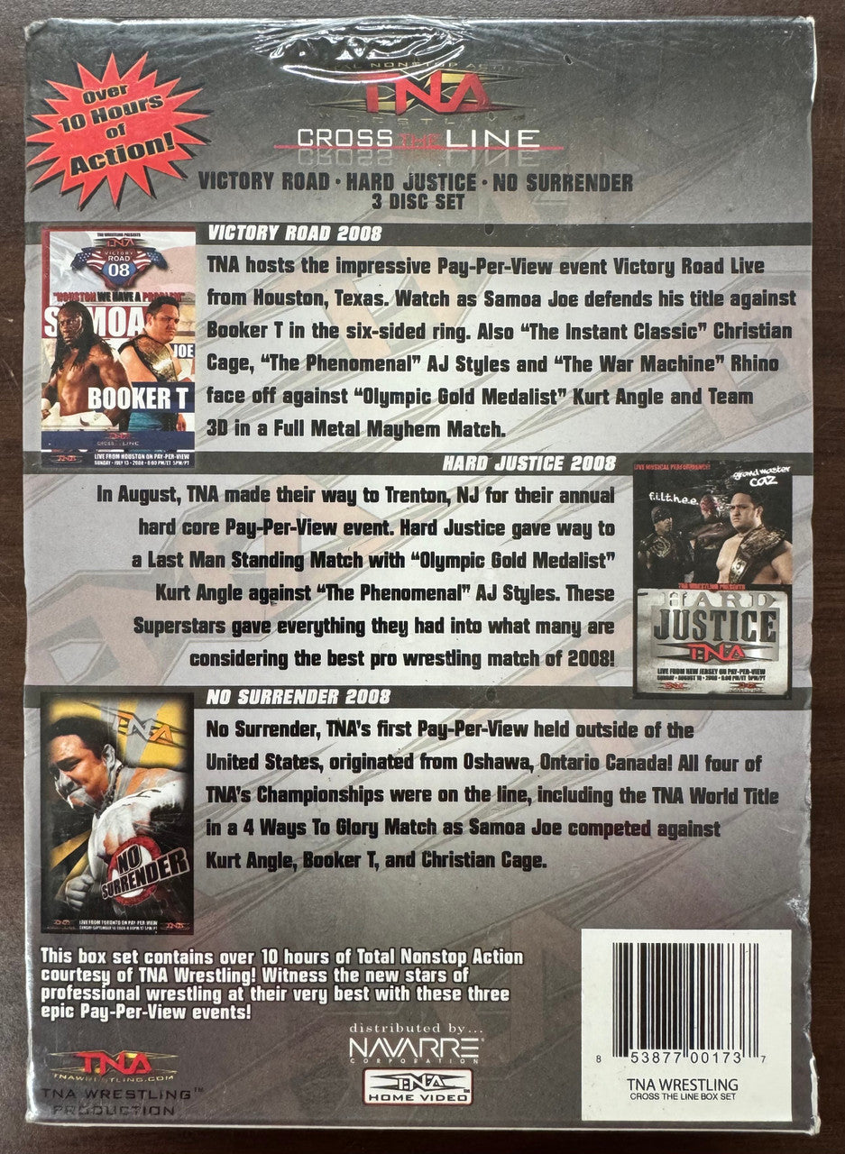 TNA Wrestling Cross The Line Volume 1 Brand New DVD Set