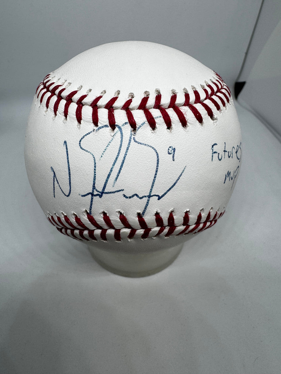 Nick Castellanos Signed Autographed Inscribed Rawlings OML Baseball JSA