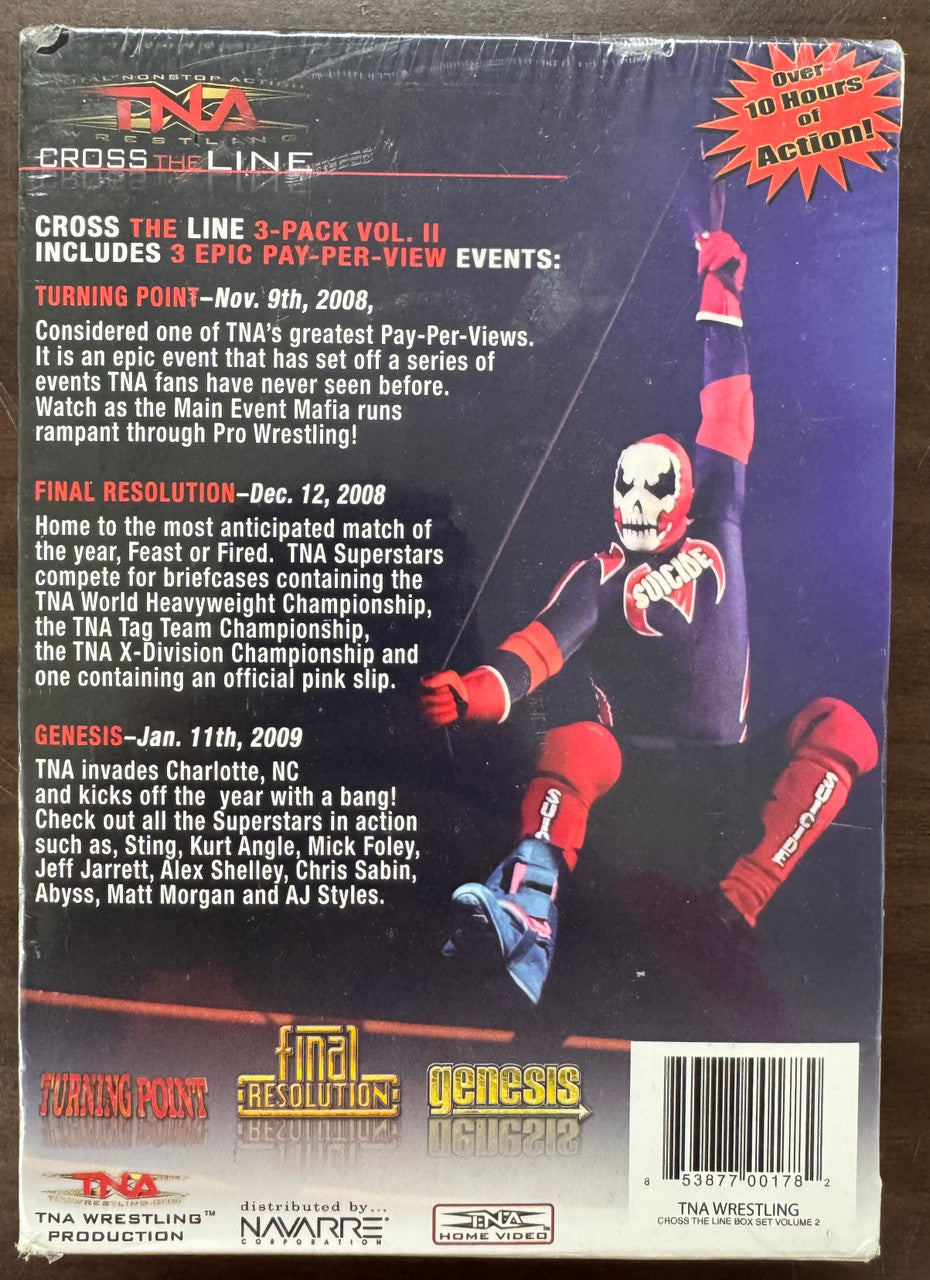TNA Wrestling Cross The Line Volume 2 Brand New DVD Set
