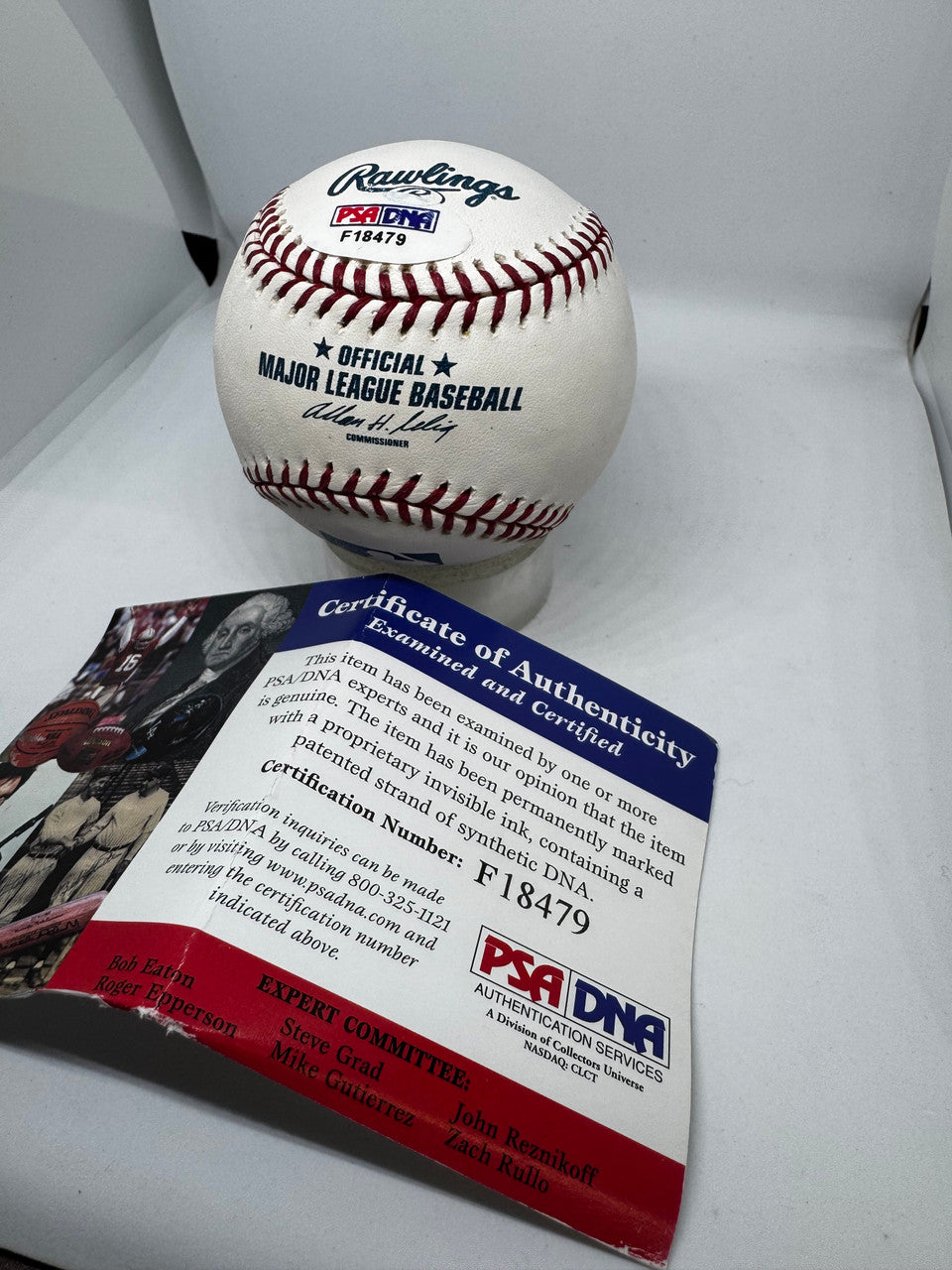 Duke Snider Signed Autographed Rawlings OML Baseball PSA *479