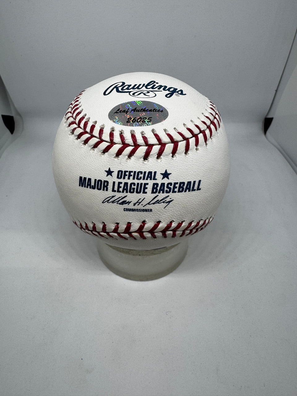 Jim Bunning Signed Autographed Rawlings OML Baseball Leaf