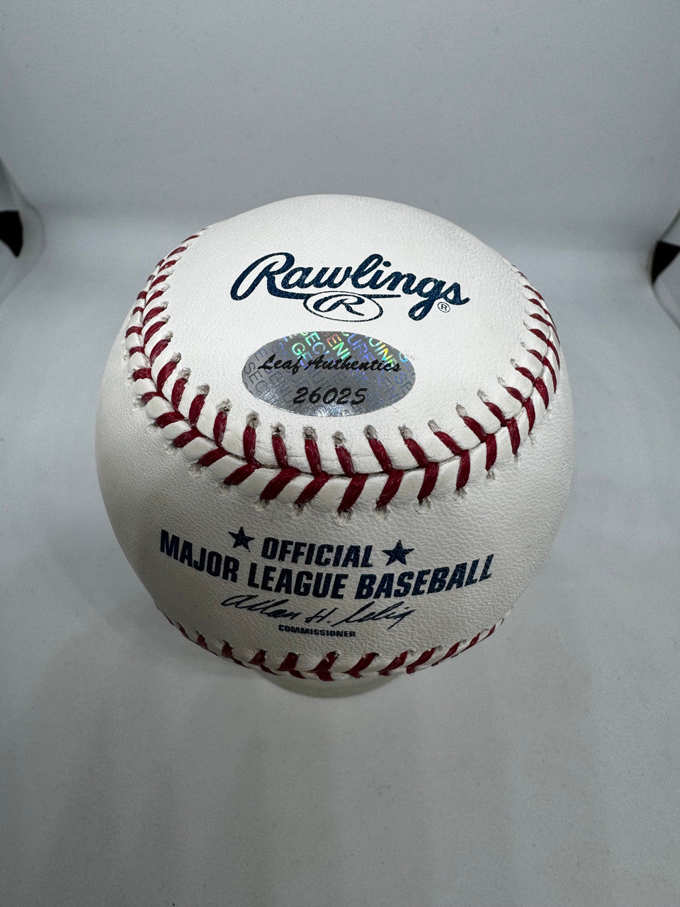 Jim Bunning Signed Autographed Rawlings OML Baseball Leaf