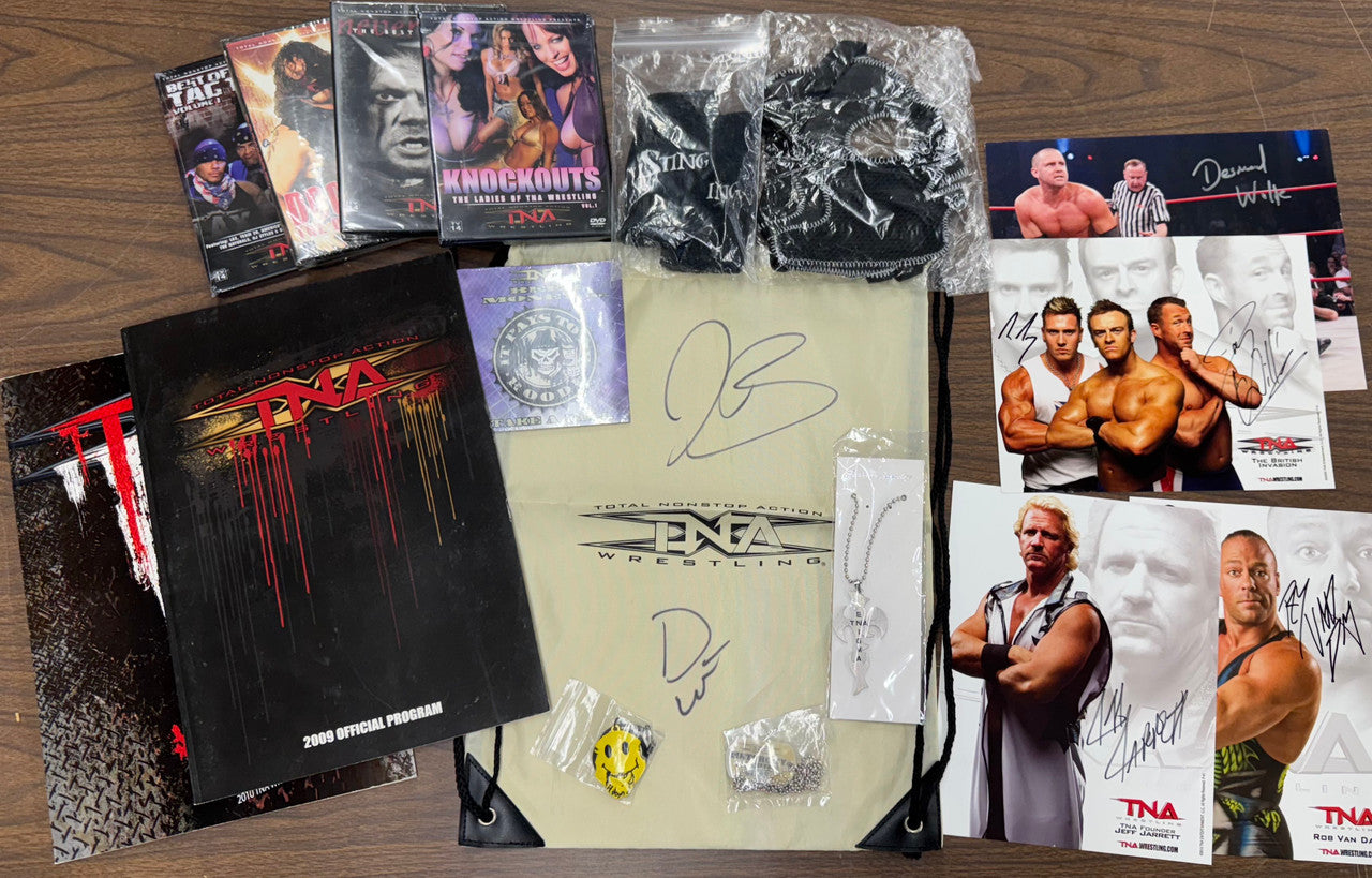 TNA Wrestling Ultimate Fan Package, DVD's, Autographs, Merchandise