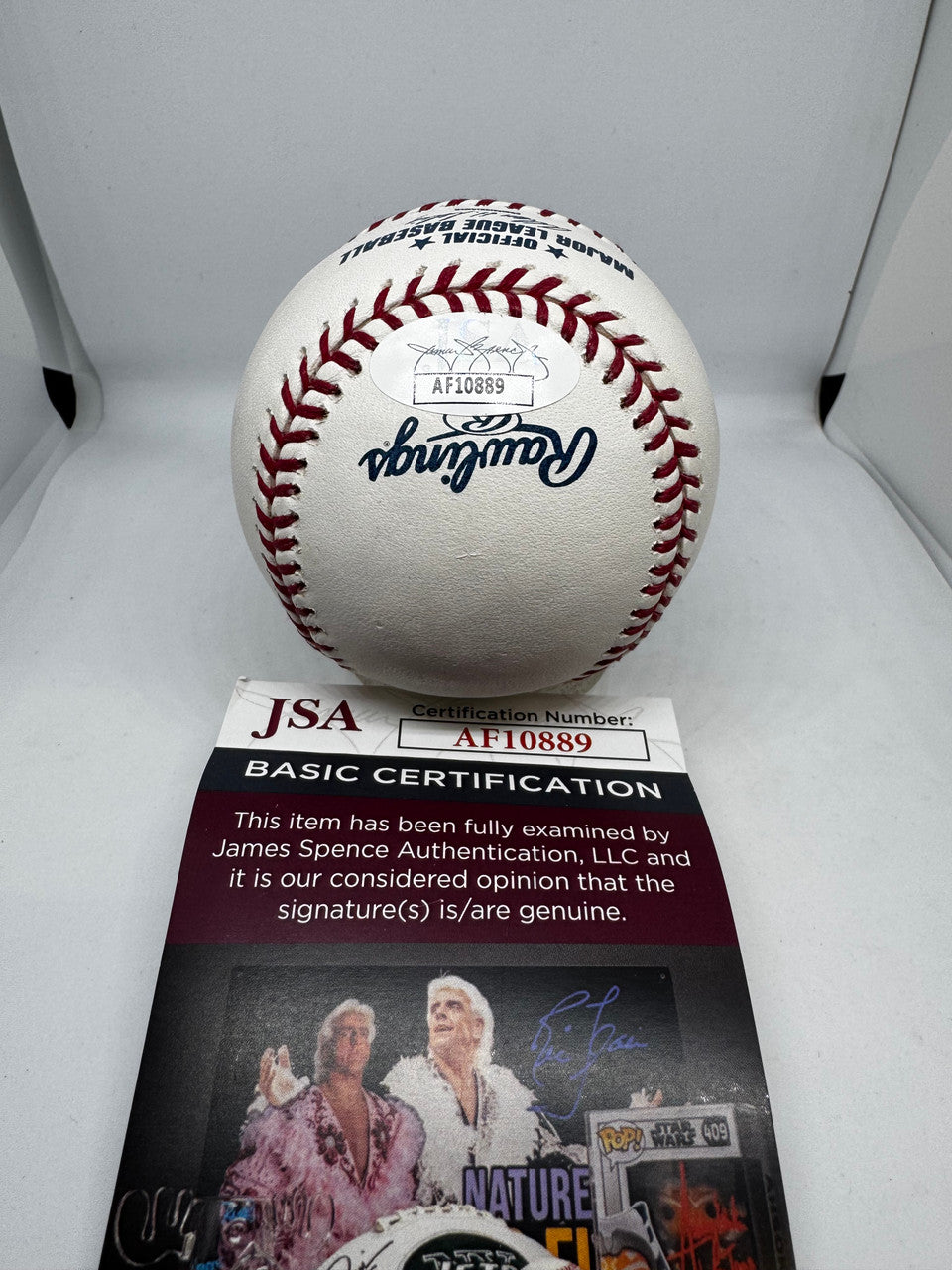 Kenny Rogers Signed Autographed Rawlings OML Baseball JSA