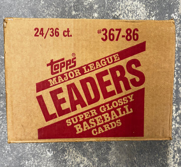 1986 Topps Baseball Leaders Case (Opened)