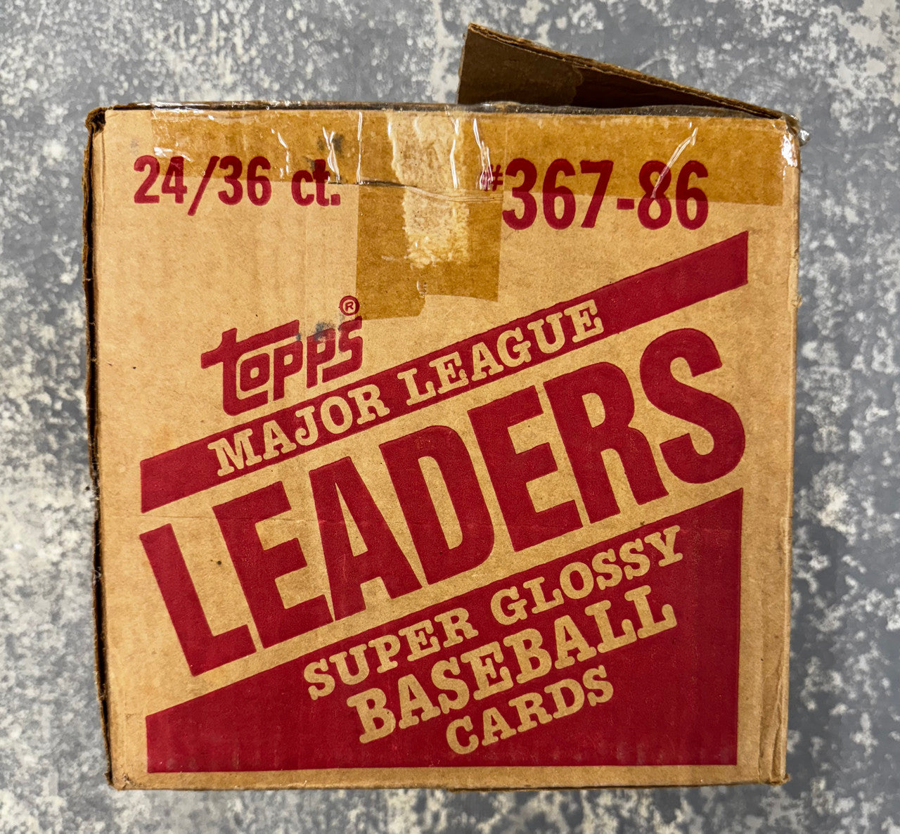 1986 Topps Baseball Leaders Case (Opened)