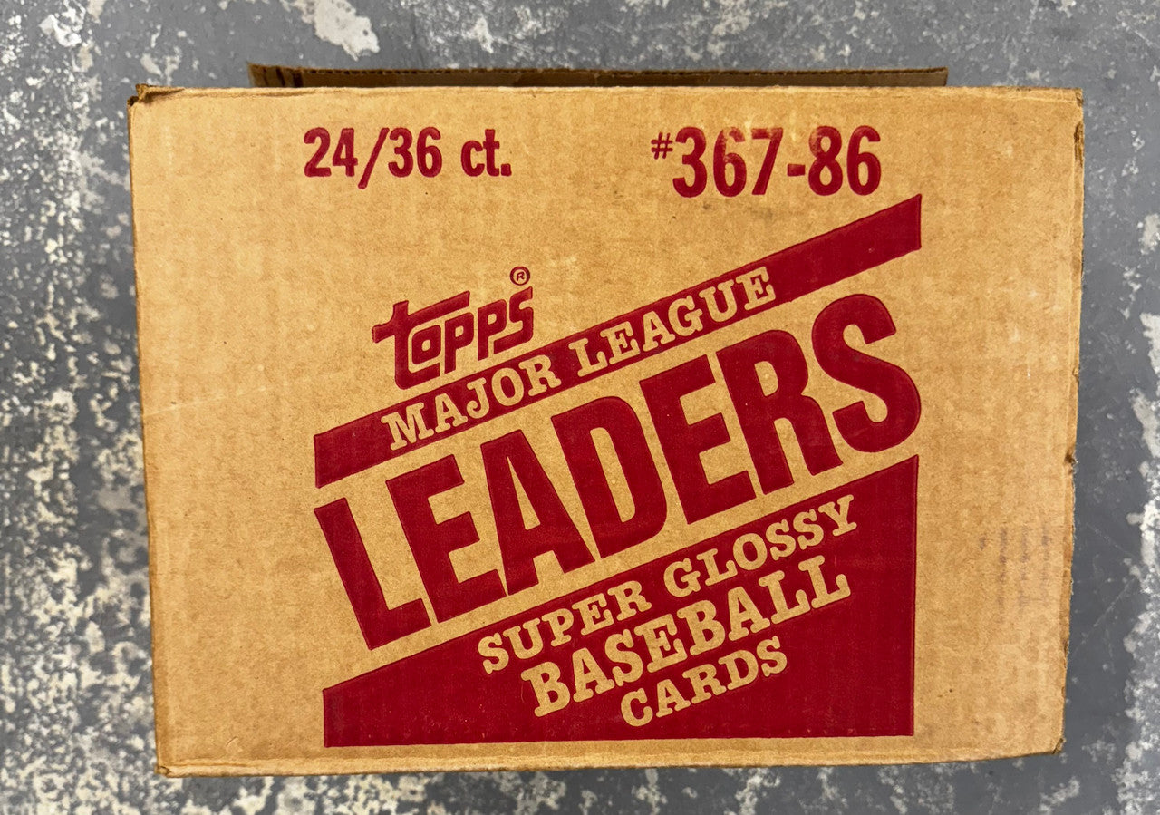 1986 Topps Baseball Leaders Case (Opened)