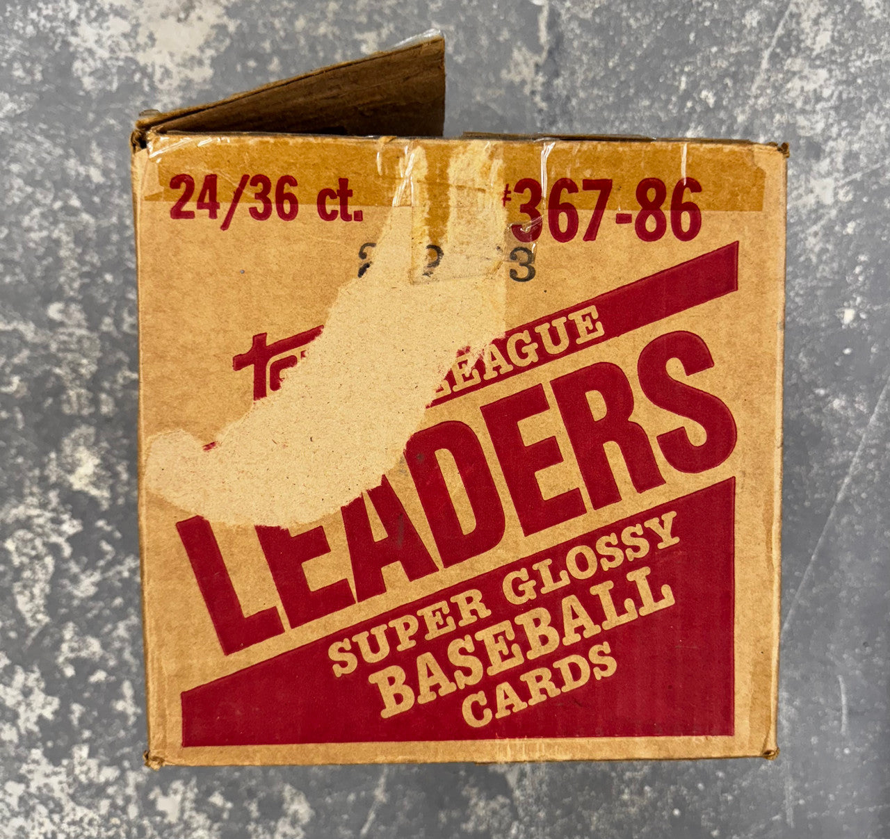 1986 Topps Baseball Leaders Case (Opened)