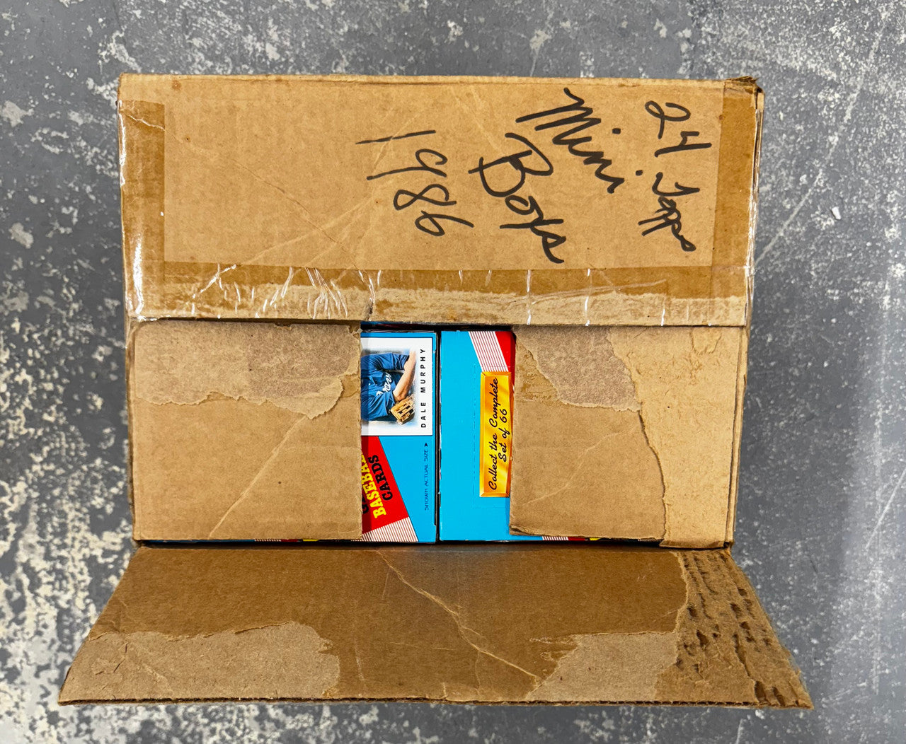 1986 Topps Baseball Leaders Case (Opened)
