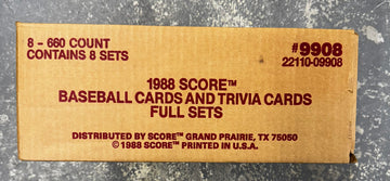 1988 Score Baseball Factory Set Case Factory Sealed
