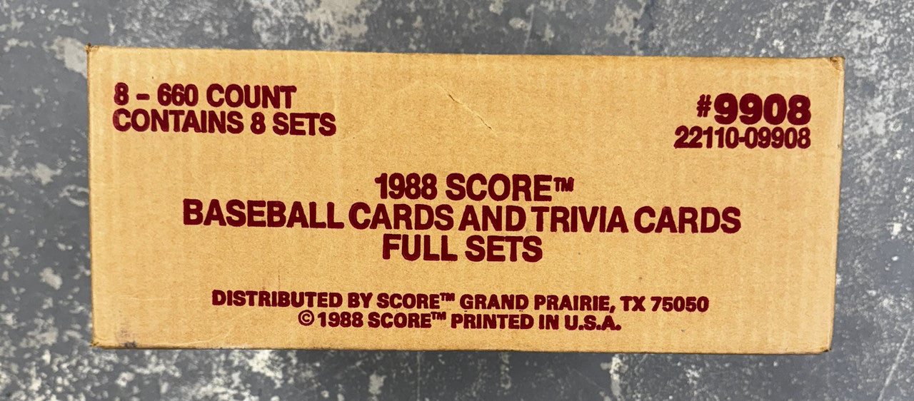 1988 Score Baseball Factory Set Case Factory Sealed