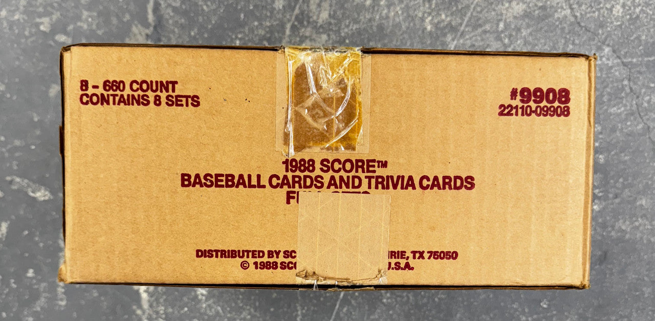 1988 Score Baseball Factory Set Case Factory Sealed