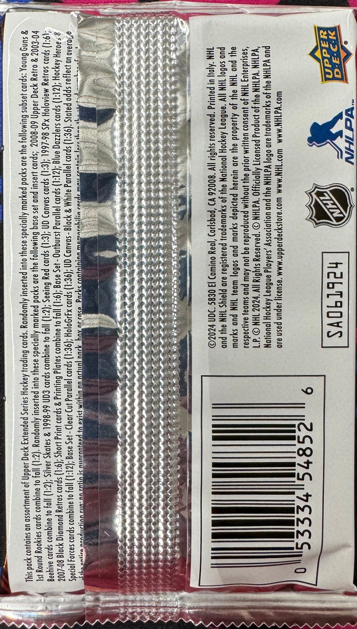 2023/24 Upper Deck Extended Series Hockey Hobby Pack