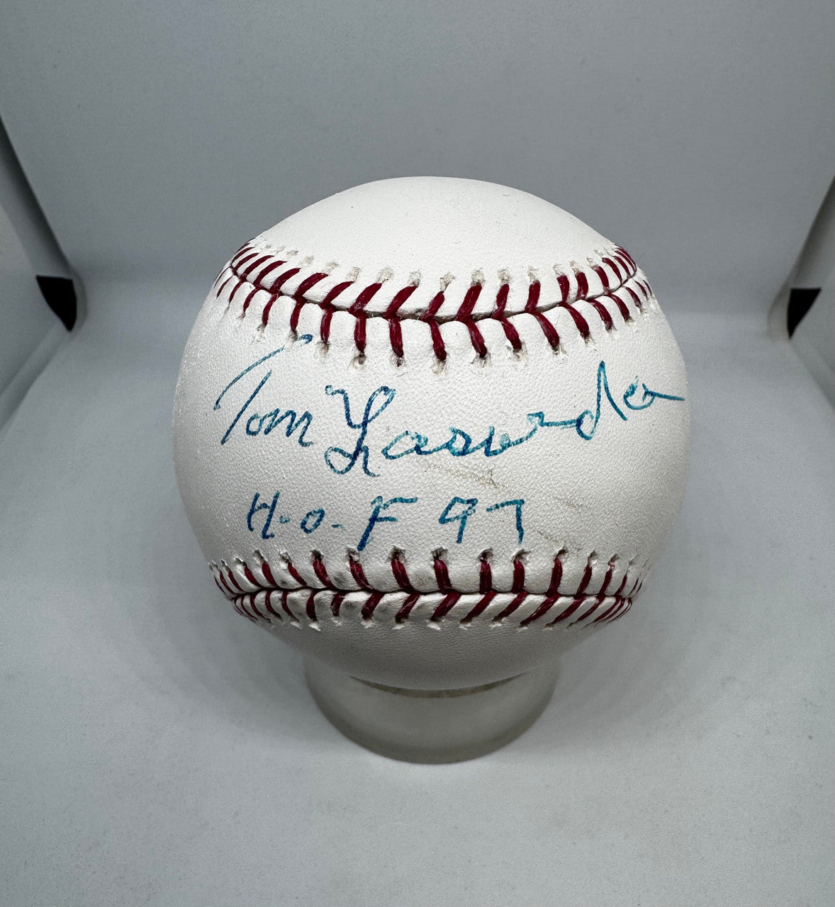 Tommy Lasorda Signed Autographed Inscribed Rawlings OML Baseball BAS
