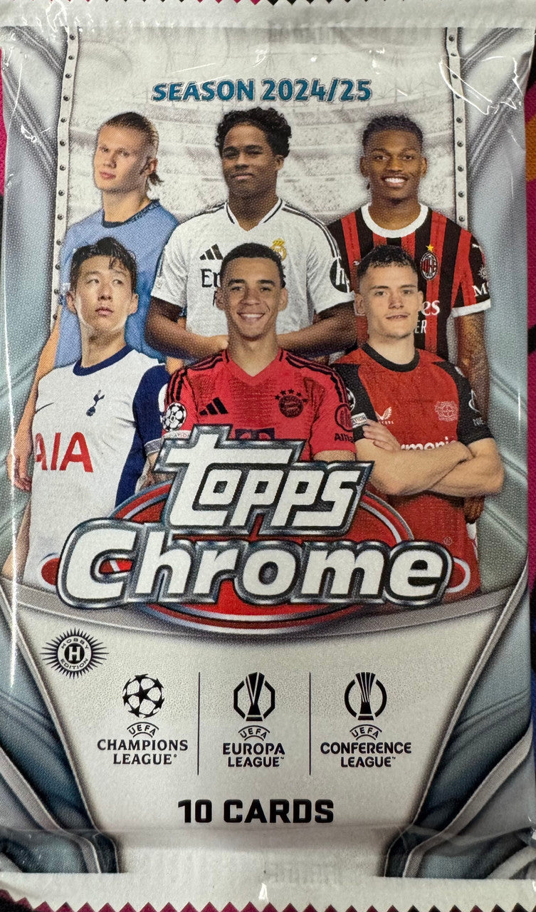 2024/25 Topps Chrome UEFA Club Competitions Soccer Jumbo Pack