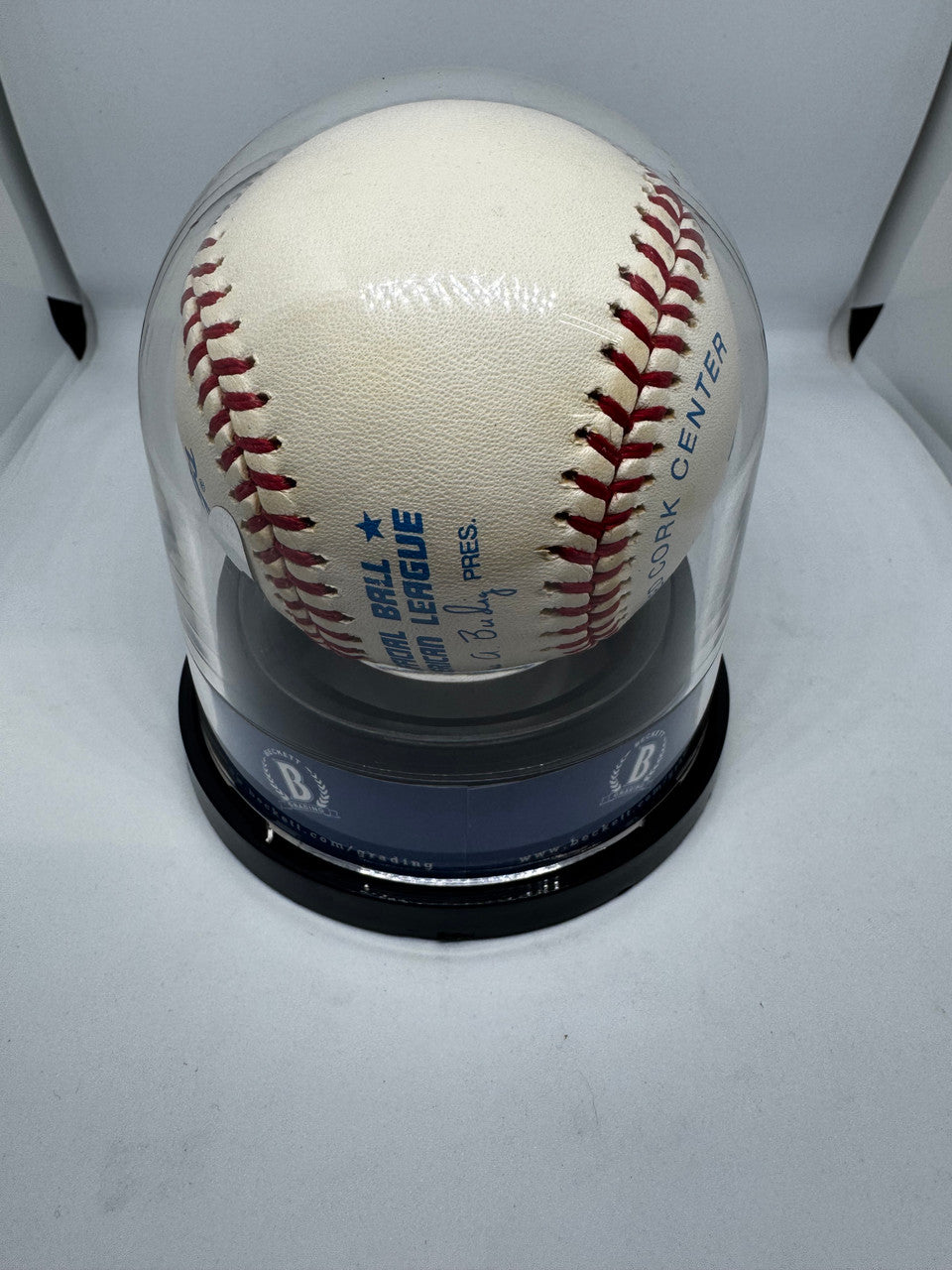 Jack Morris Signed Autographed Rawlings OAL Baseball BAS Encapsulated *505