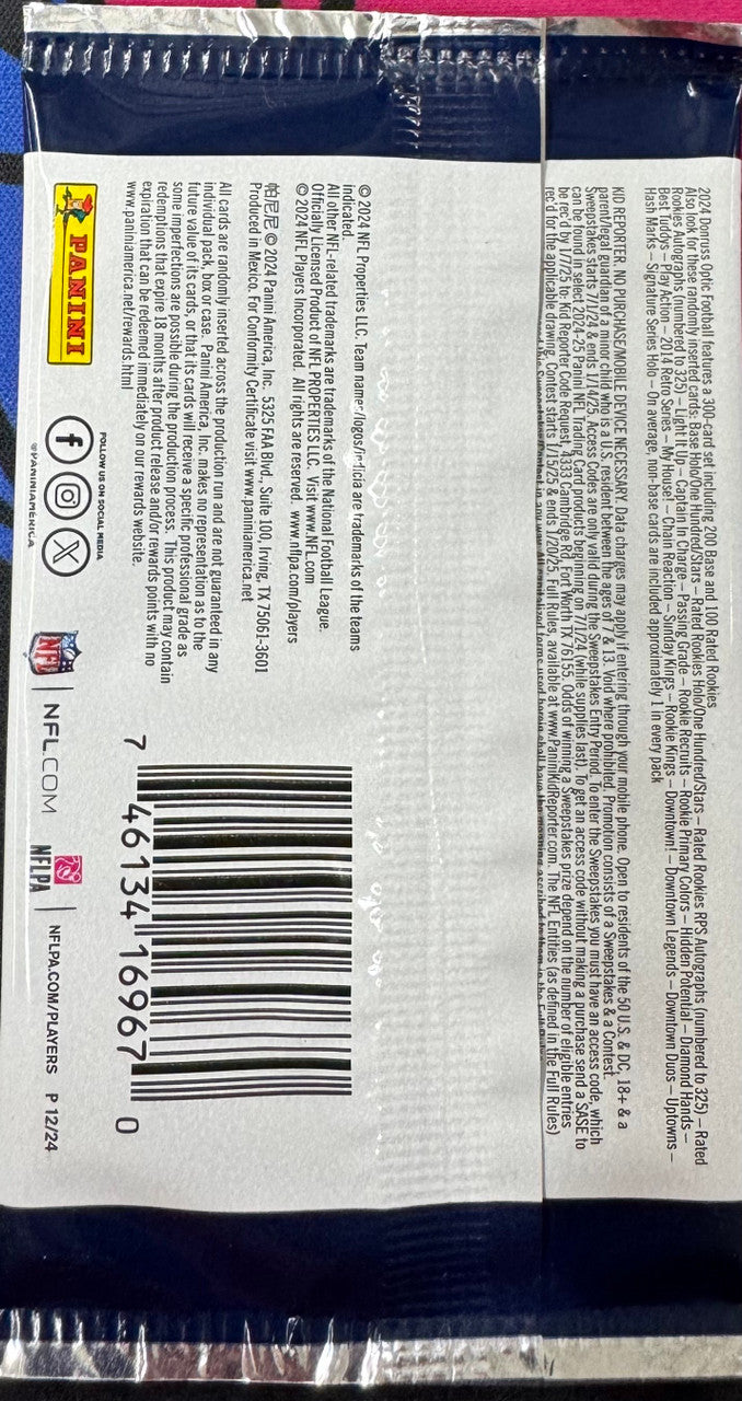 2024 Panini Donruss Optic Football Retail Pack