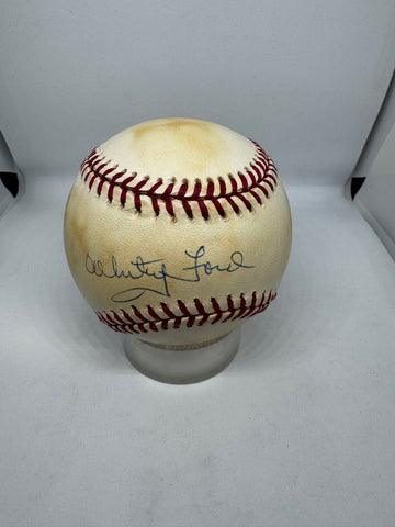Whitey Ford Signed Autographed Rawlings OAL Baseball JSA *952