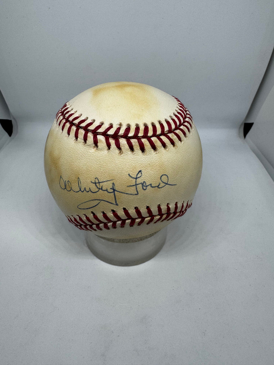 Whitey Ford Signed Autographed Rawlings OAL Baseball JSA *952