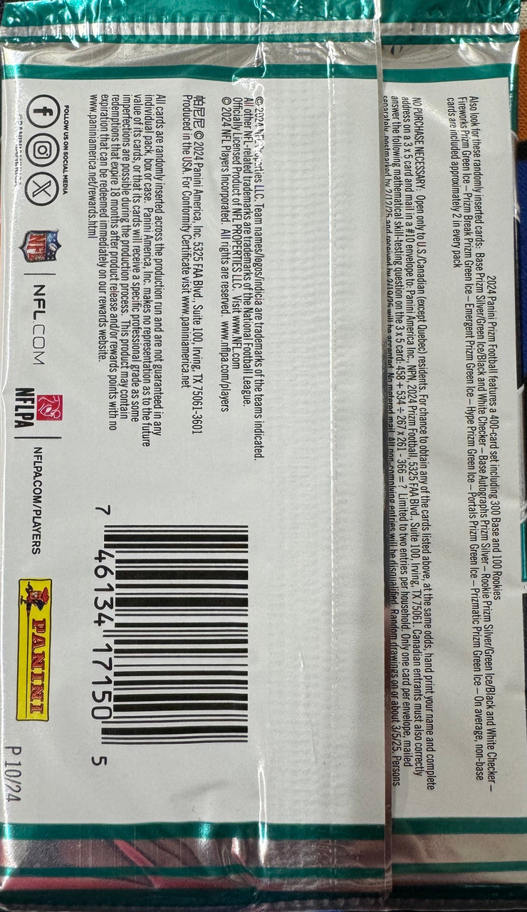 2024 Panini Prizm Football Retail Pack