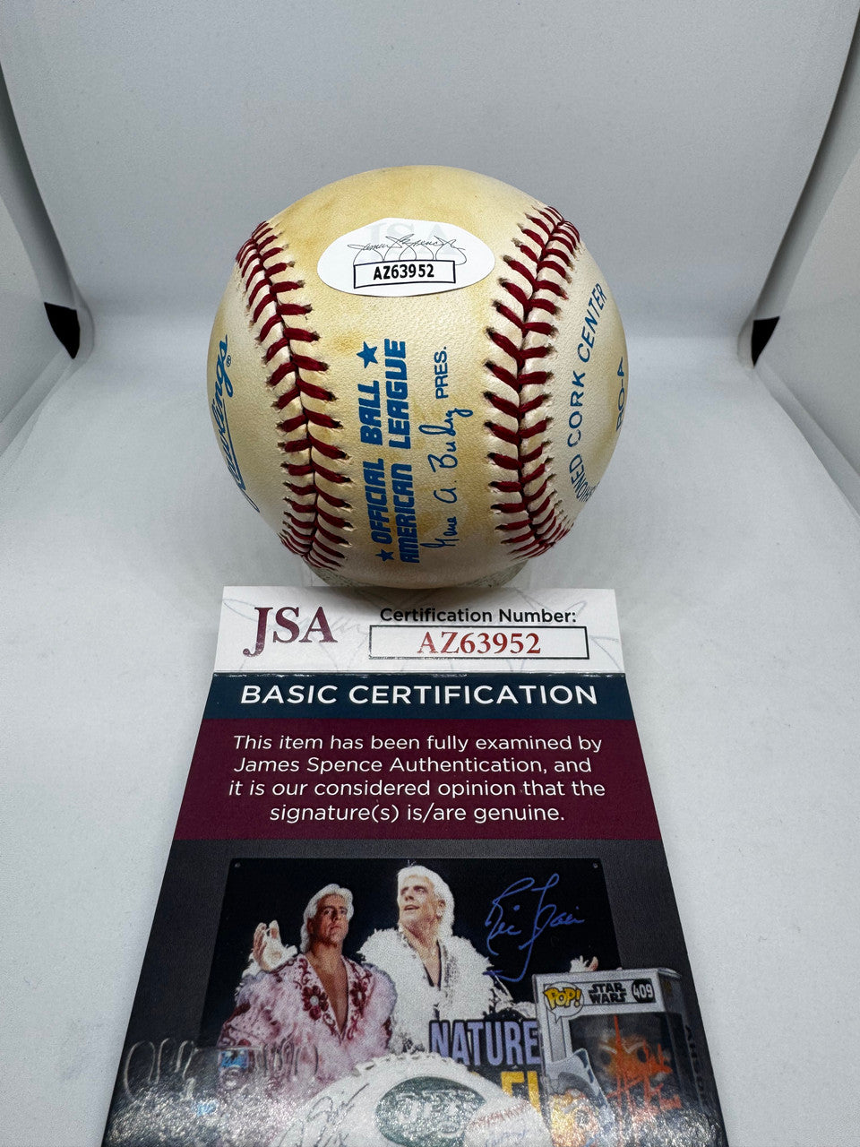Whitey Ford Signed Autographed Rawlings OAL Baseball JSA *952