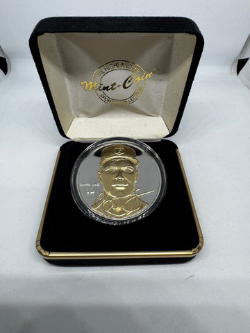 Highland Mint Chipper Jones 1 Troy Ounce .999 Fine Silver Coin In Case #0683