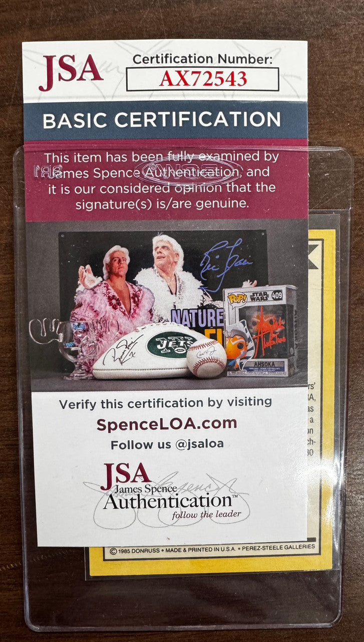 1985 Donruss Don Sutton Diamond Kings Signed Autographed #16 JSA
