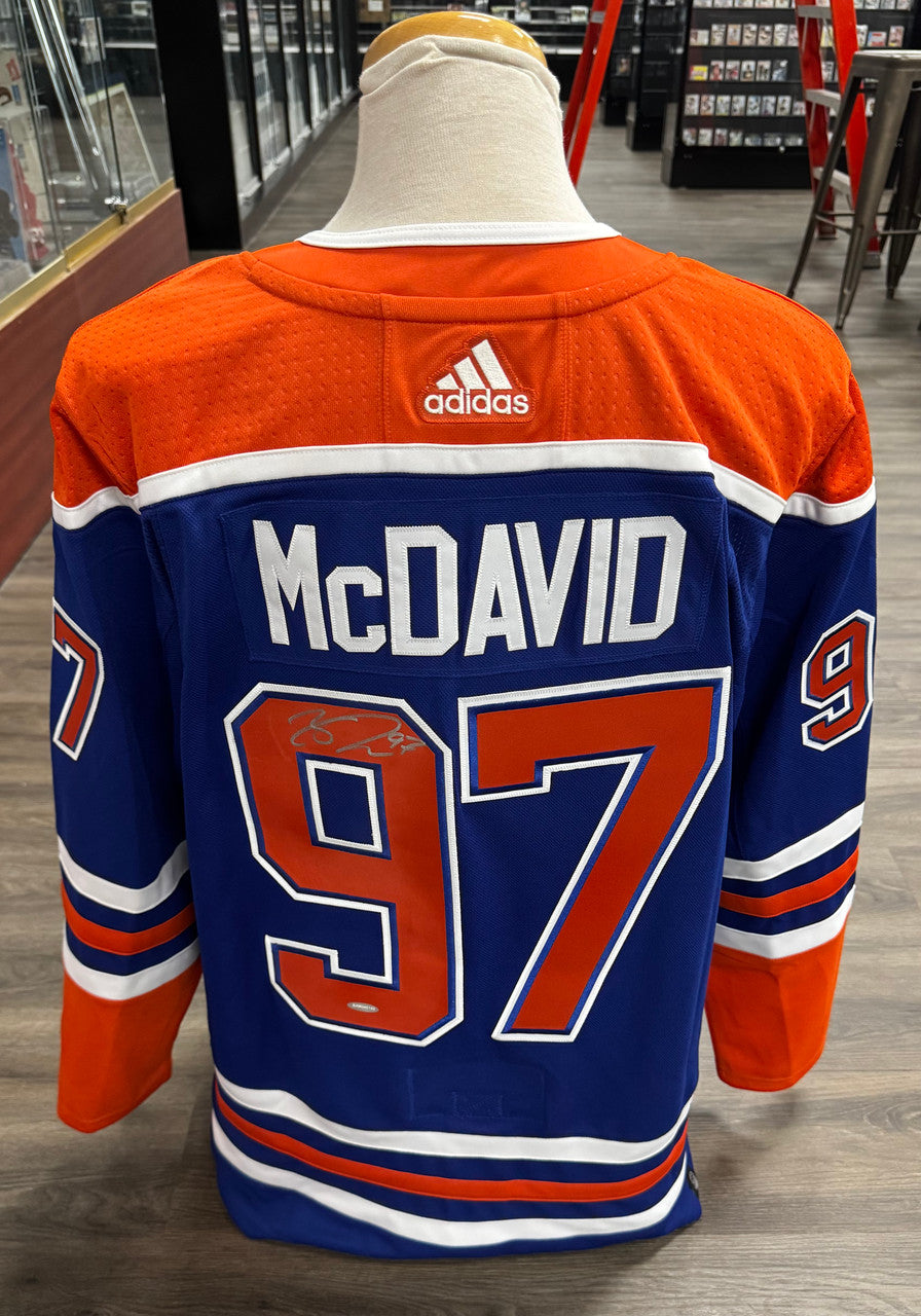 Connor McDavid Signed Autographed Home Jersey Oilers UDA