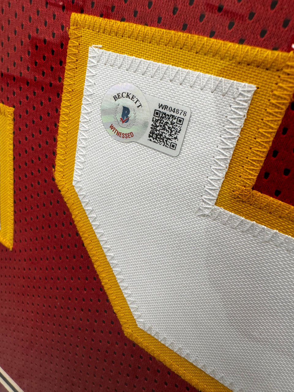Patrick Mahomes Signed Autographed Jersey Framed (Beckett Auth)