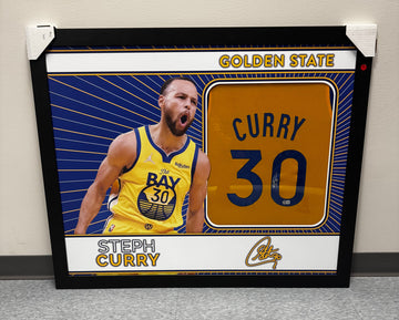 Stephen Curry Signed Autographed Framed Jersey Beckett