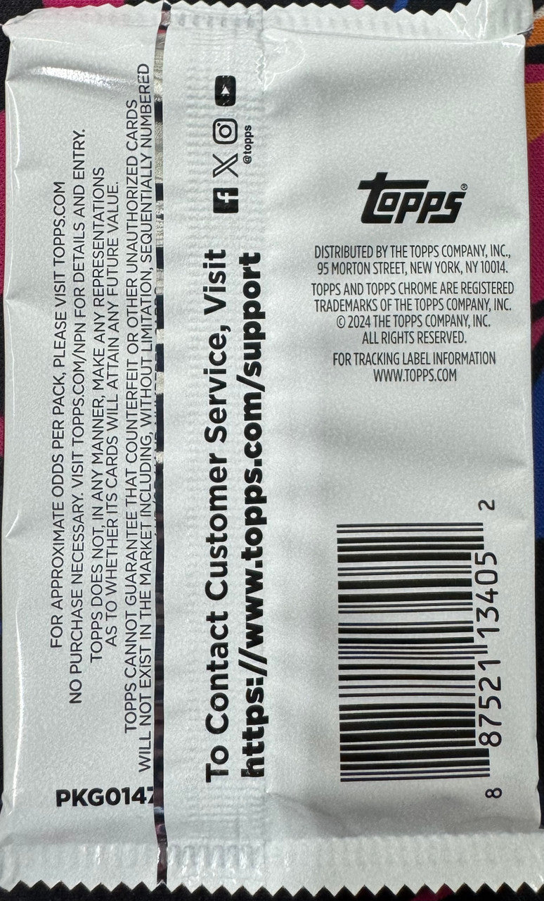 2024 Topps Chrome Football Hobby Pack